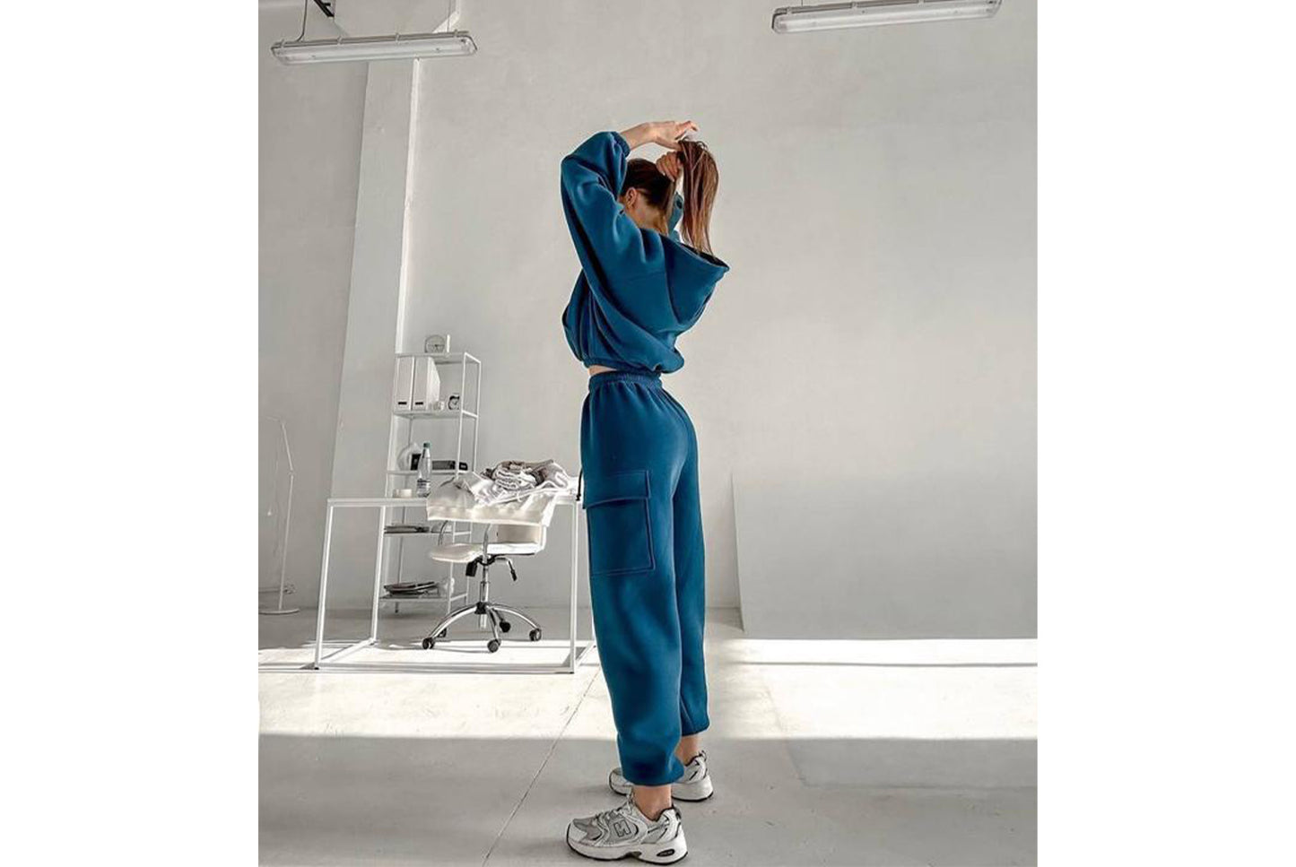 Women's New Fashionable Sporty Casual Hoodie Set