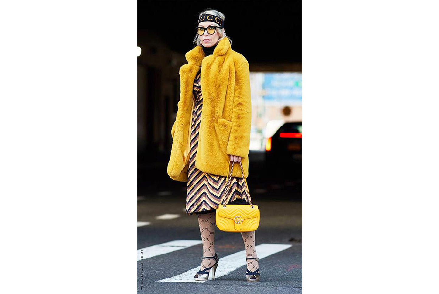 Long Fashionable Faux Fur Coat