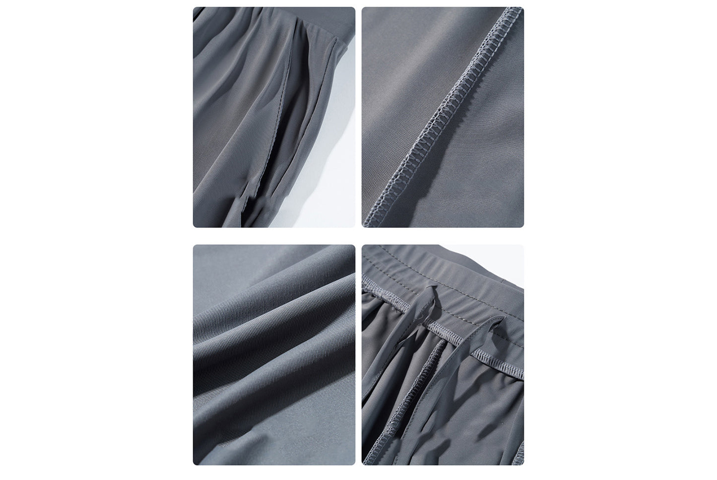 Ice Silk Casual Wide-Leg Pants