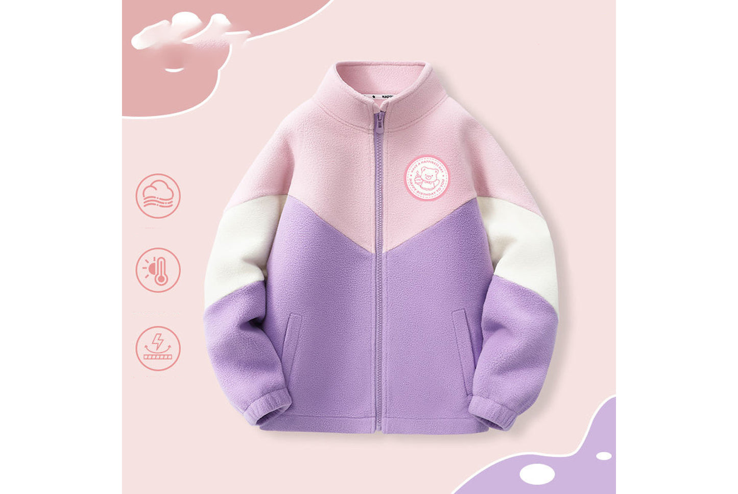 Children's Autumn/Winter Double-Sided Fleece Jacket