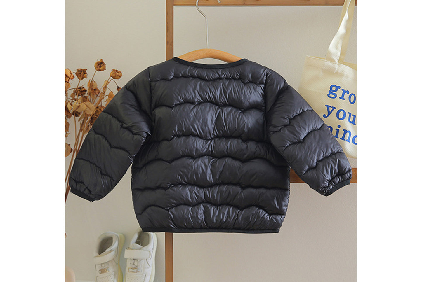 Lightweight Down-Filled Cotton Jacket for Boys and Girls