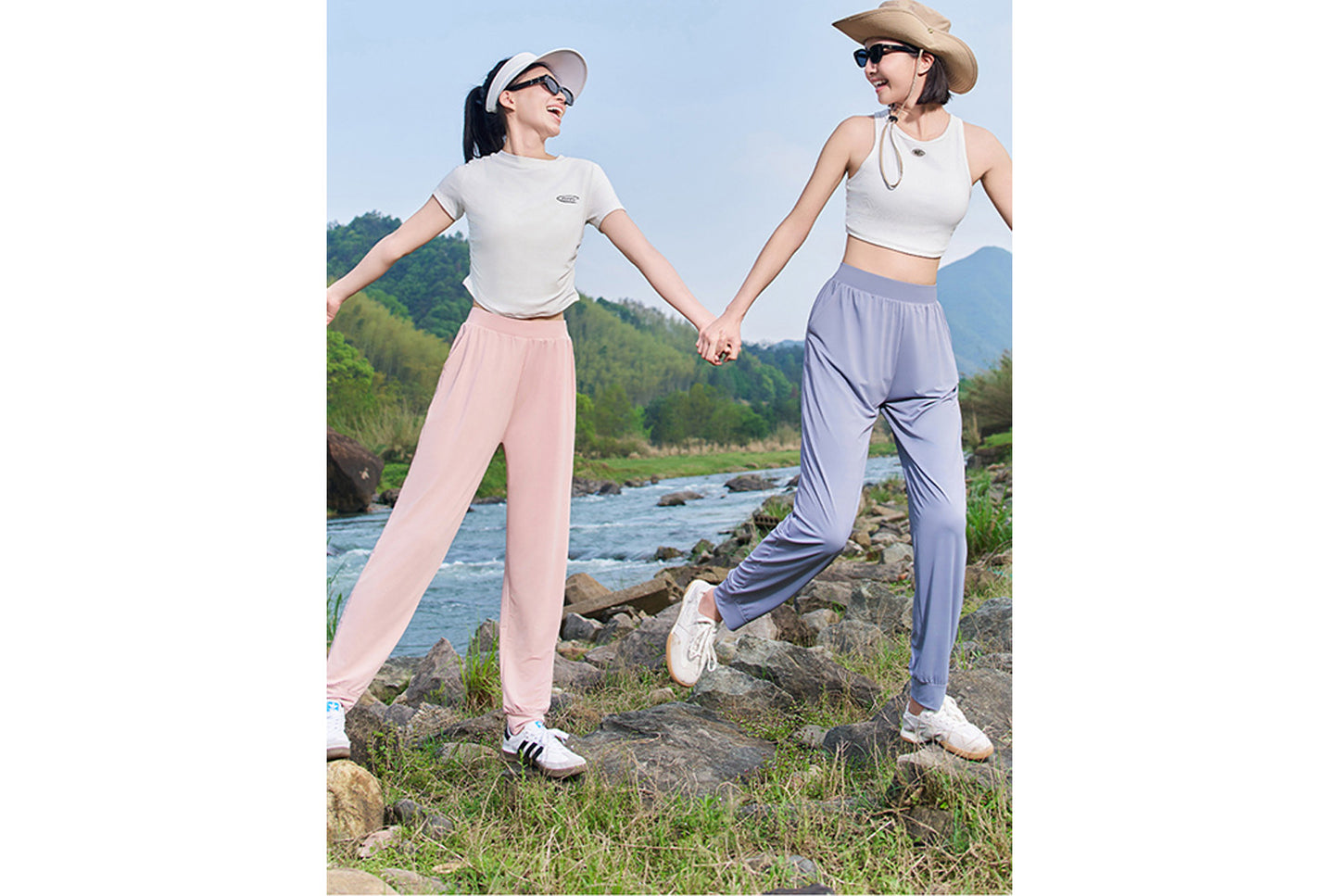 Ice Silk Casual Wide-Leg Pants