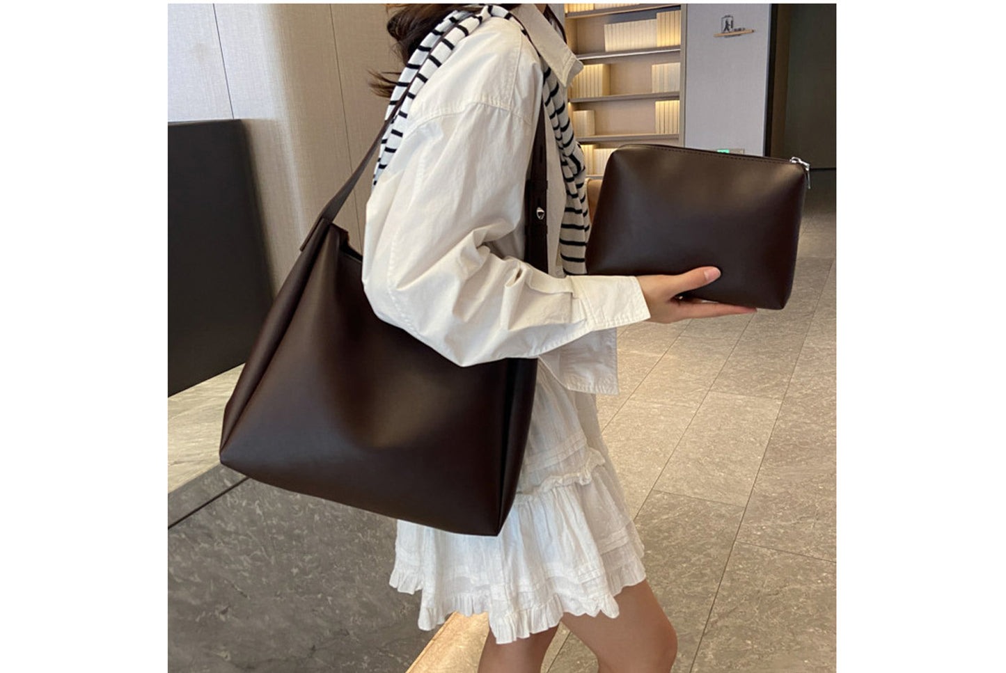 Retro Two-Piece Bucket Bag Set