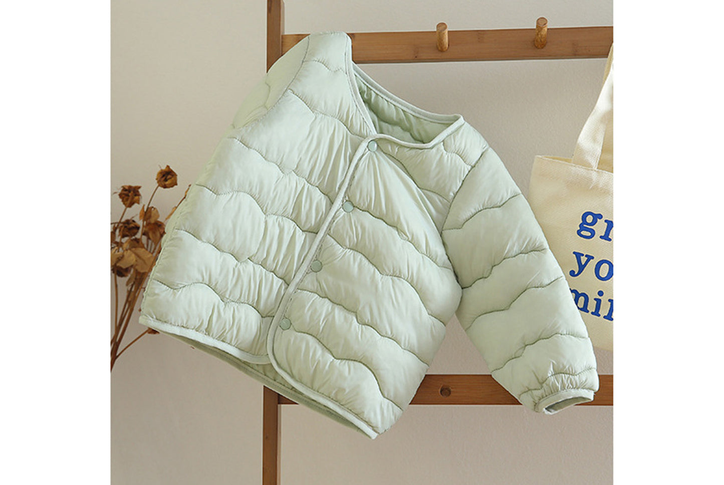 Lightweight Down-Filled Cotton Jacket for Boys and Girls