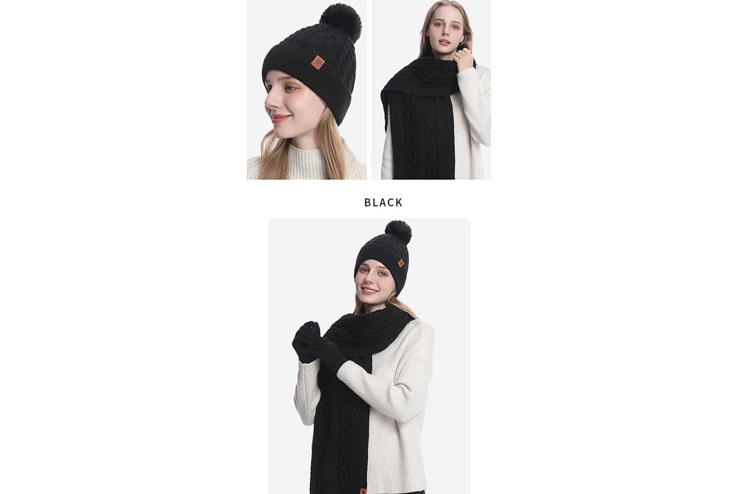 Women's Winter Warm Three-Piece Set