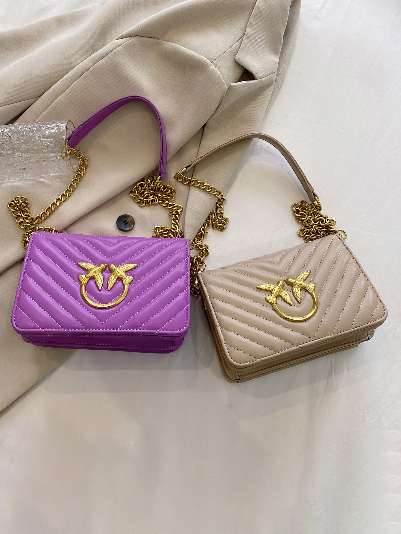 Nine-Color Flying Bird Embroidered Crossbody Bag - 9 Colours