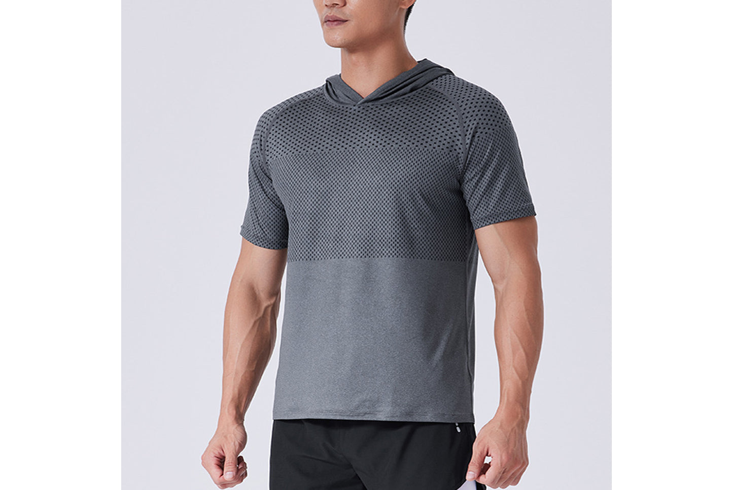 Men's Quick-Dry Hooded Sports T-Shirt