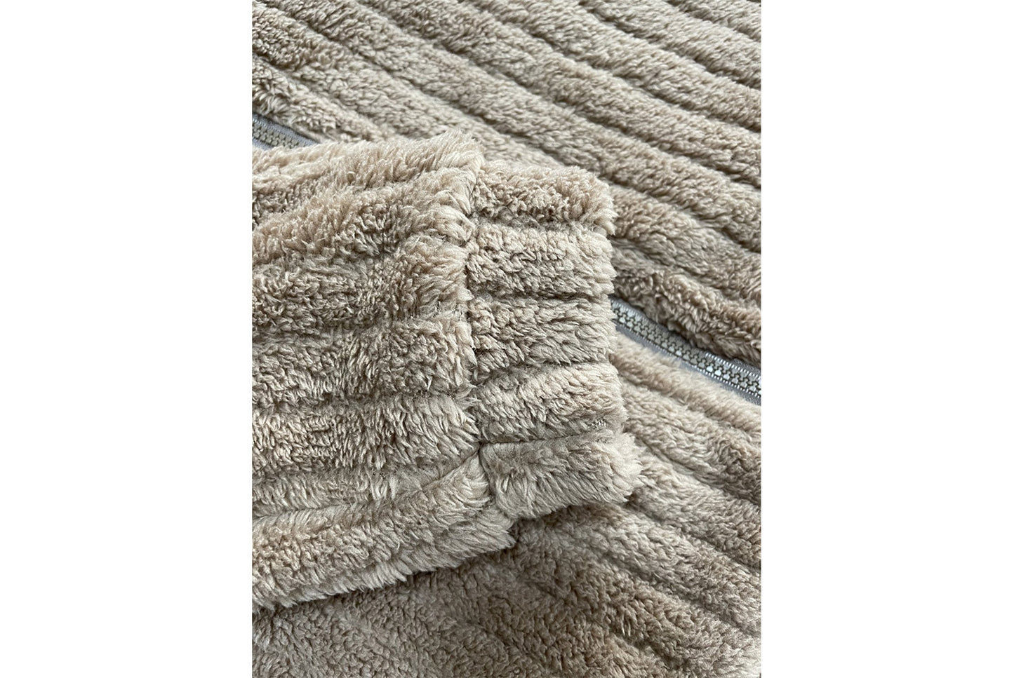 **Women's Fleece Cardigan Coat, Short Collared Warm Top**