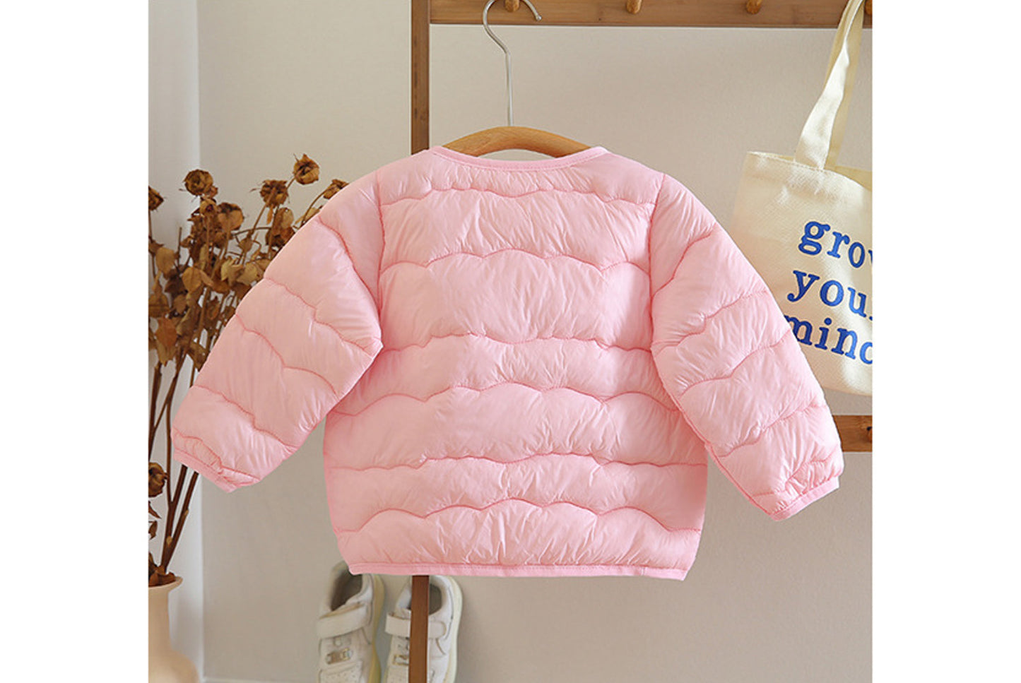 Lightweight Down-Filled Cotton Jacket for Boys and Girls