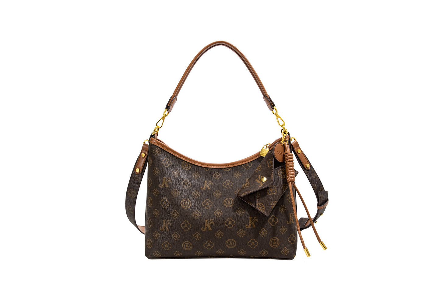 **Monogram Color-Block Tote Bag**