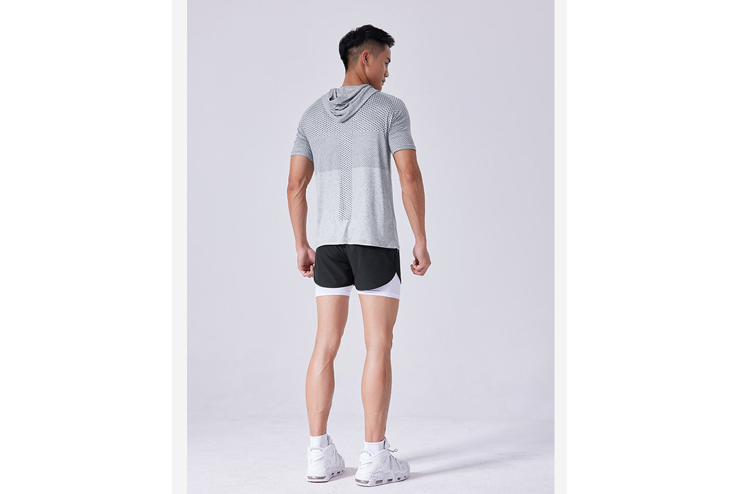 Men's Quick-Dry Hooded Sports T-Shirt