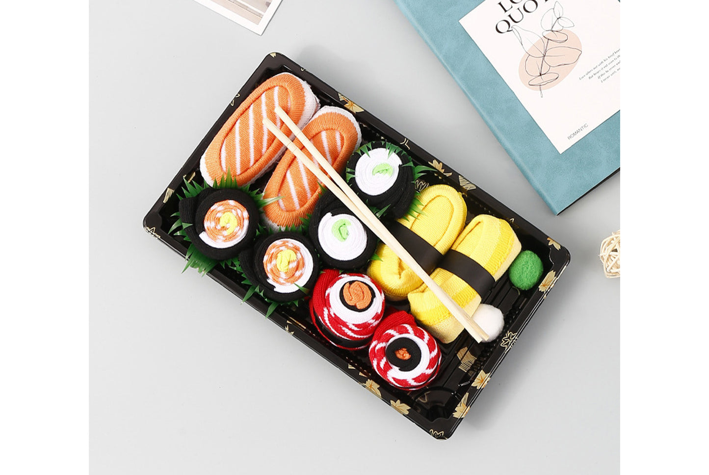 Salmon Sushi Socks Women's 5-Pair Gift Box Set
