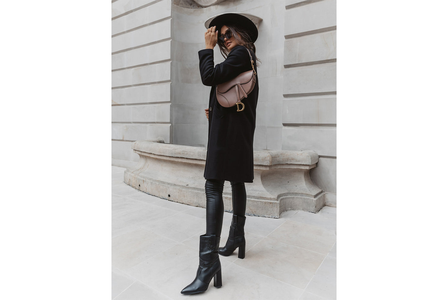 Solid Color Lapel Wool Coat