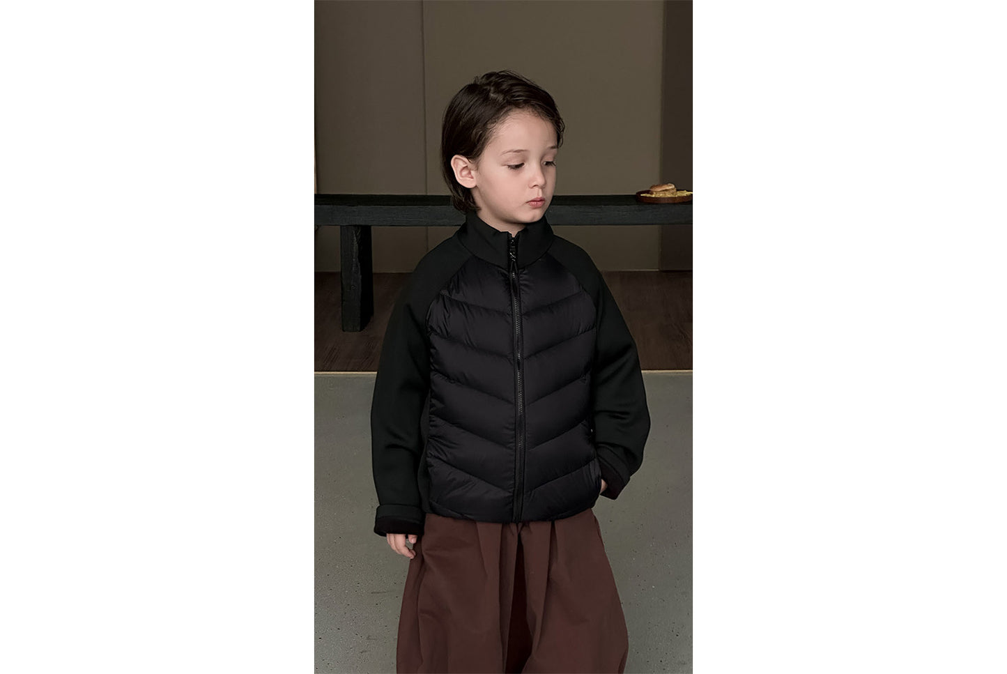 Children's White Duck Down Jacket