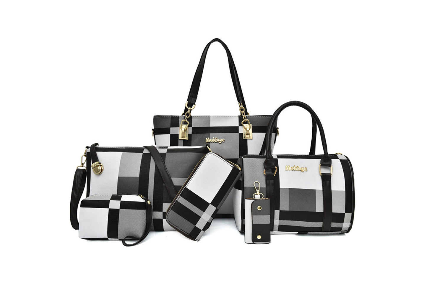 Six-Piece Crossbody/Shoulder Bag Set