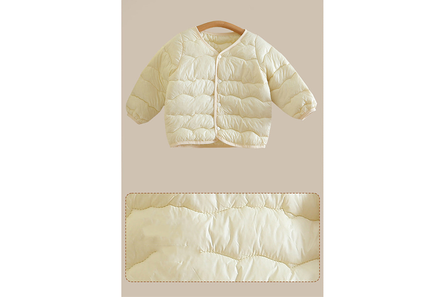 Lightweight Down-Filled Cotton Jacket for Boys and Girls
