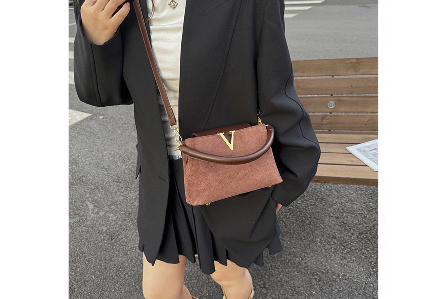 Lychee Texture Crossbody/Handbag