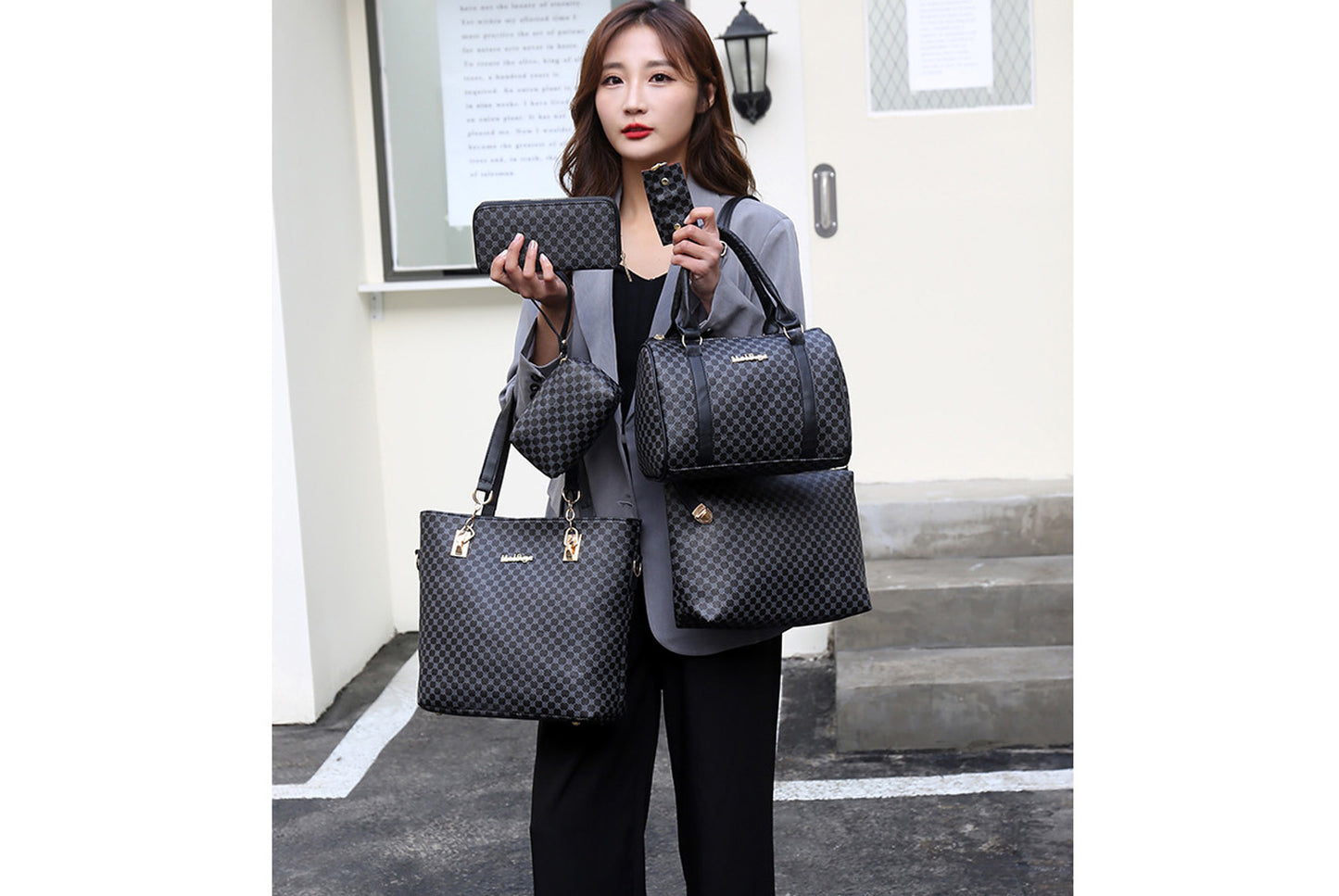**Large Capacity Women's Handbag Set (6 Pieces)**