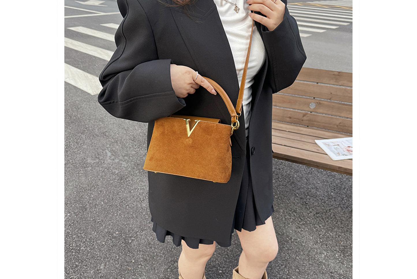 Lychee Texture Crossbody/Handbag