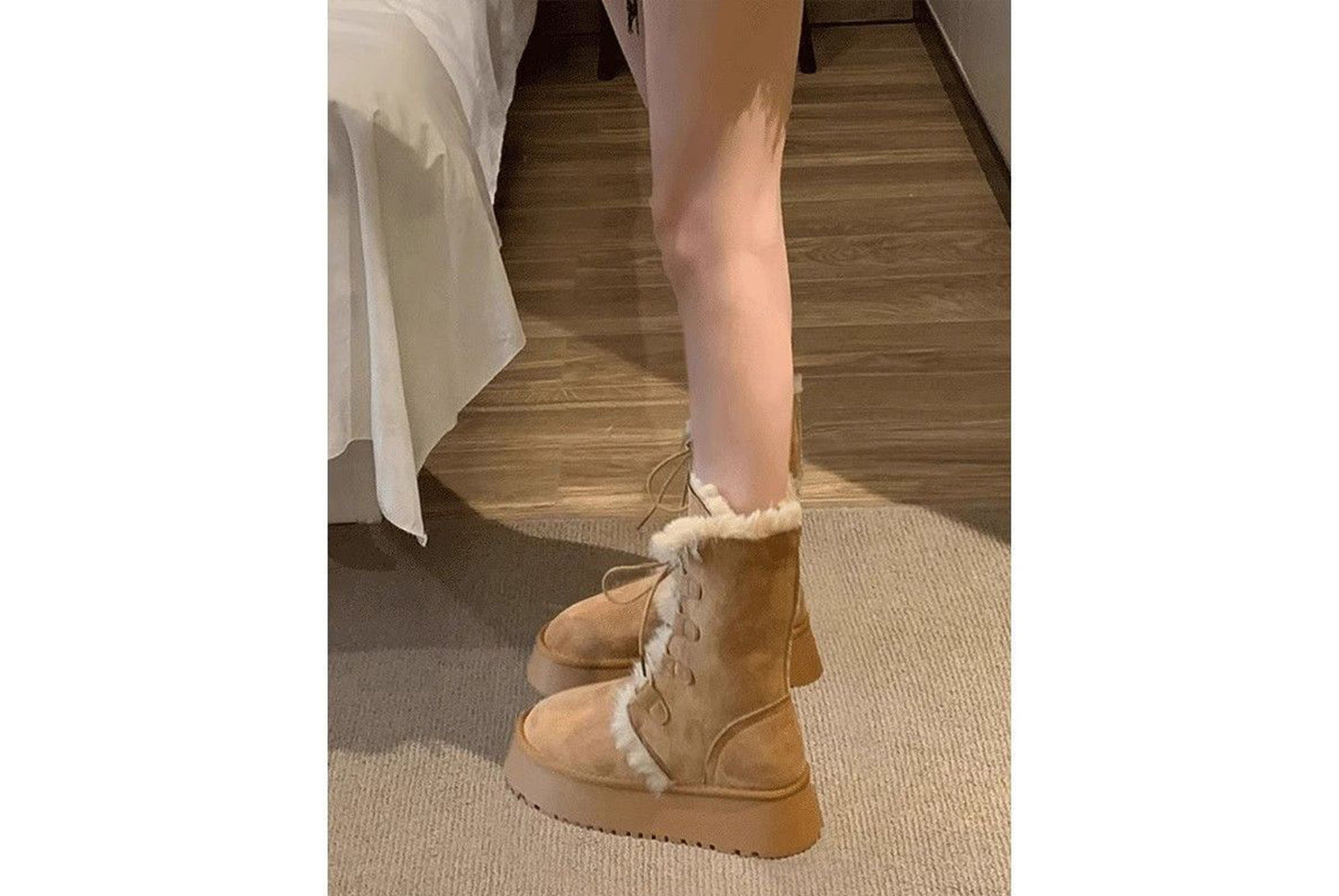 Winter Fleece-Lined Warm Ankle Boots