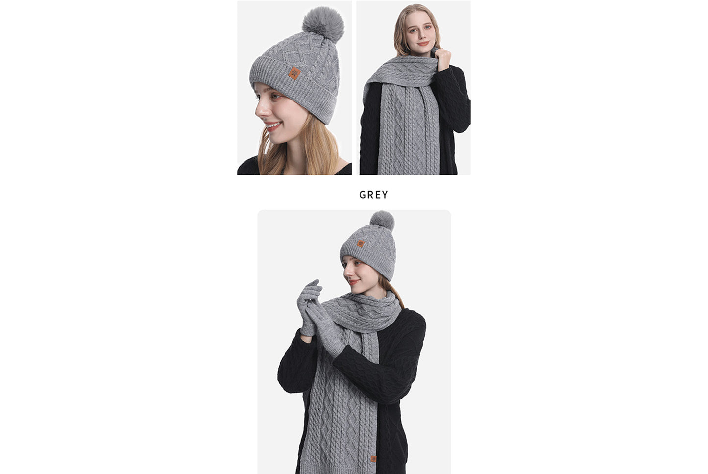 Women's Winter Warm Three-Piece Set