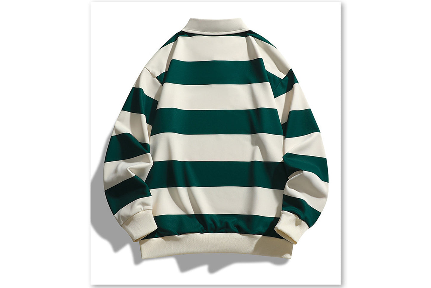 **Trendy Loose Striped Sweatshirt - Unisex Casual Top**