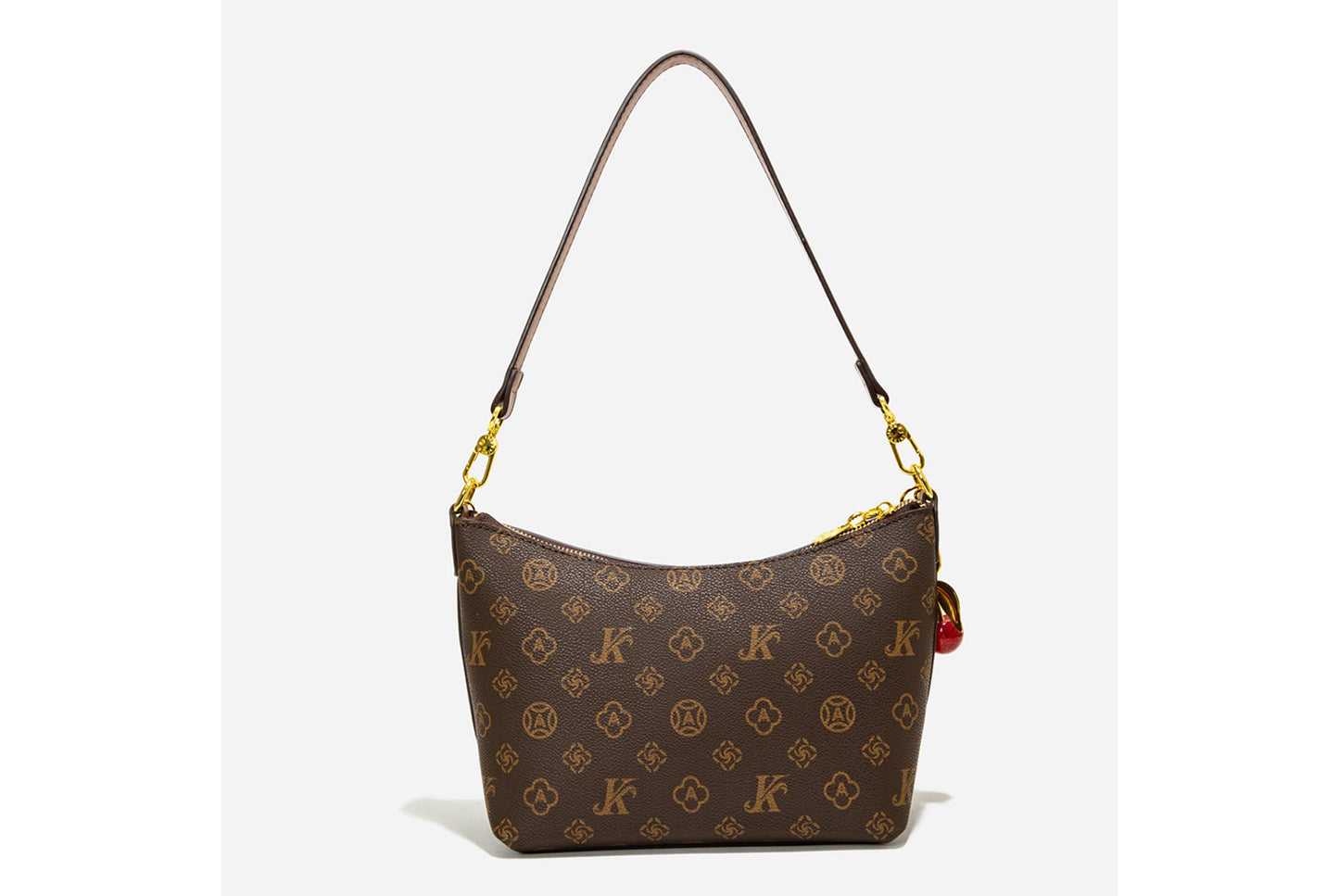 **Chain Monogram Canvas Shoulder/Underarm Tote Bag**