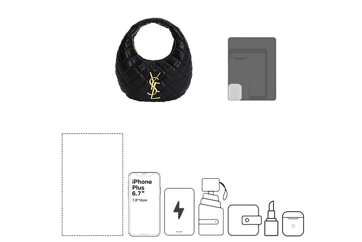 Retro Suede Crescent Bag