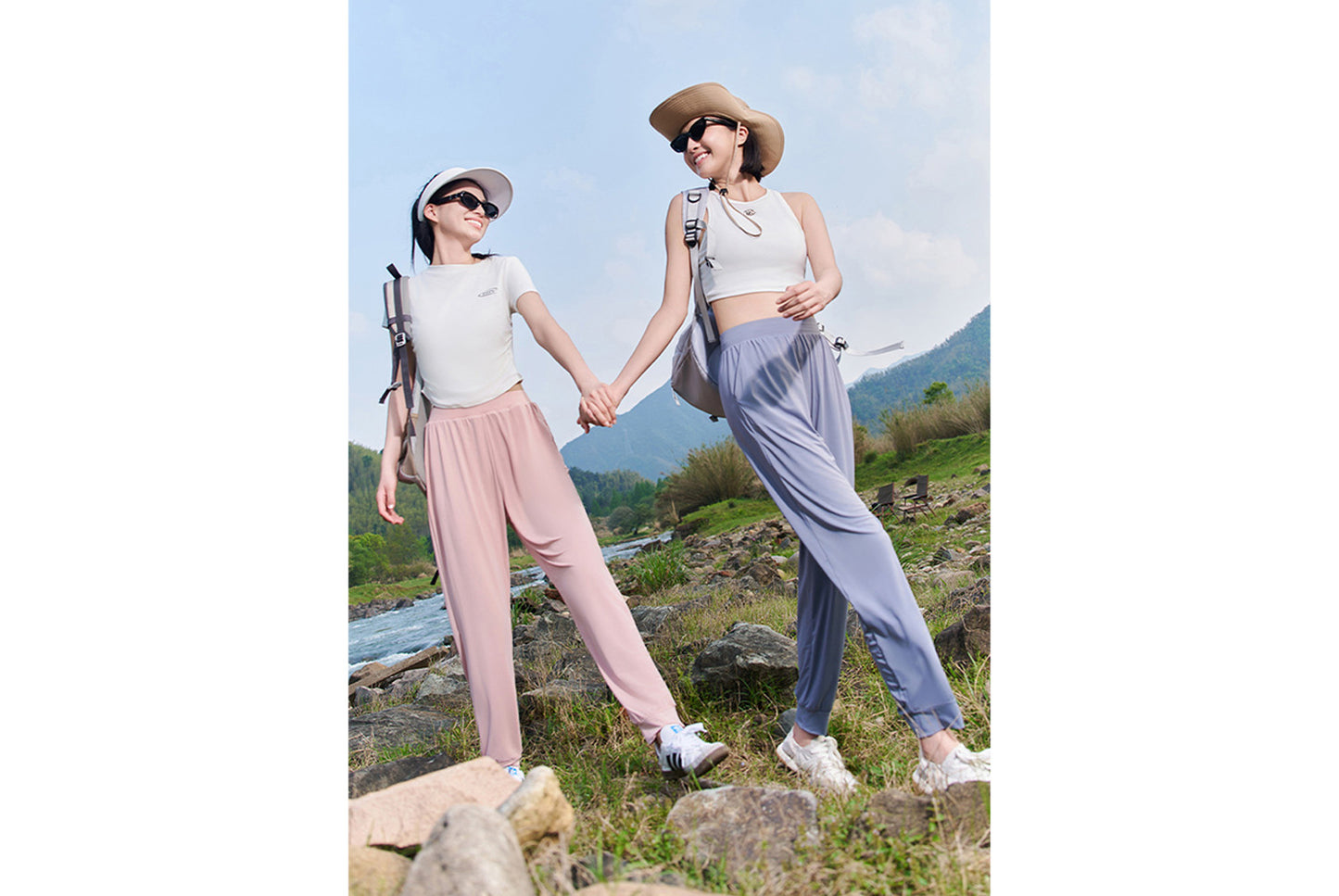 Ice Silk Casual Wide-Leg Pants