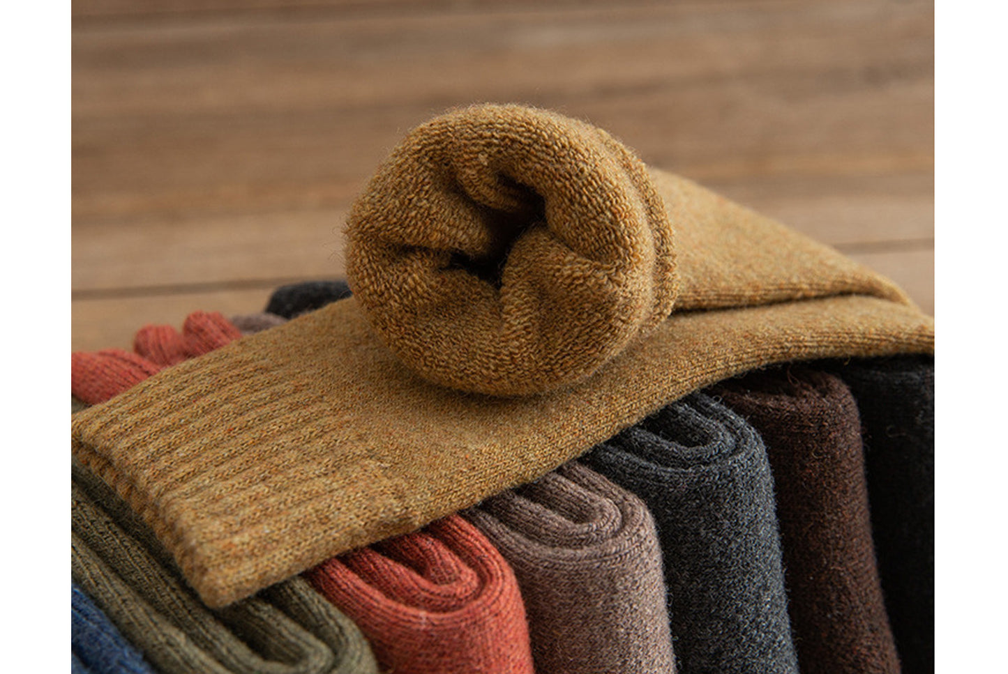 Thickened Fleece-Lined Warm and Heat-Generating Cotton Socks | 5-Pair Pack