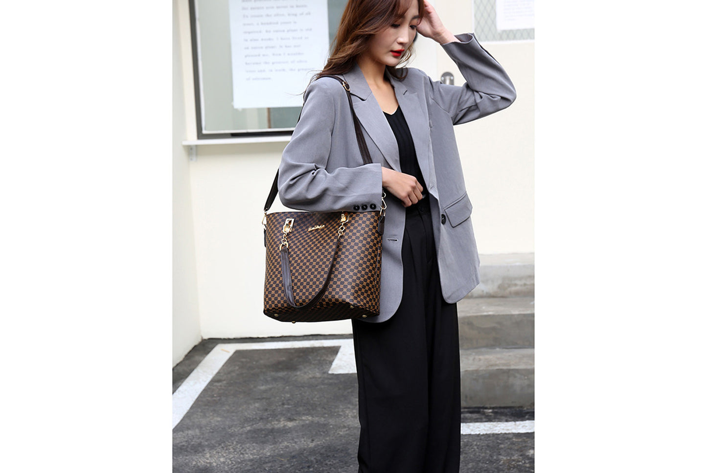 **Large Capacity Women's Handbag Set (6 Pieces)**