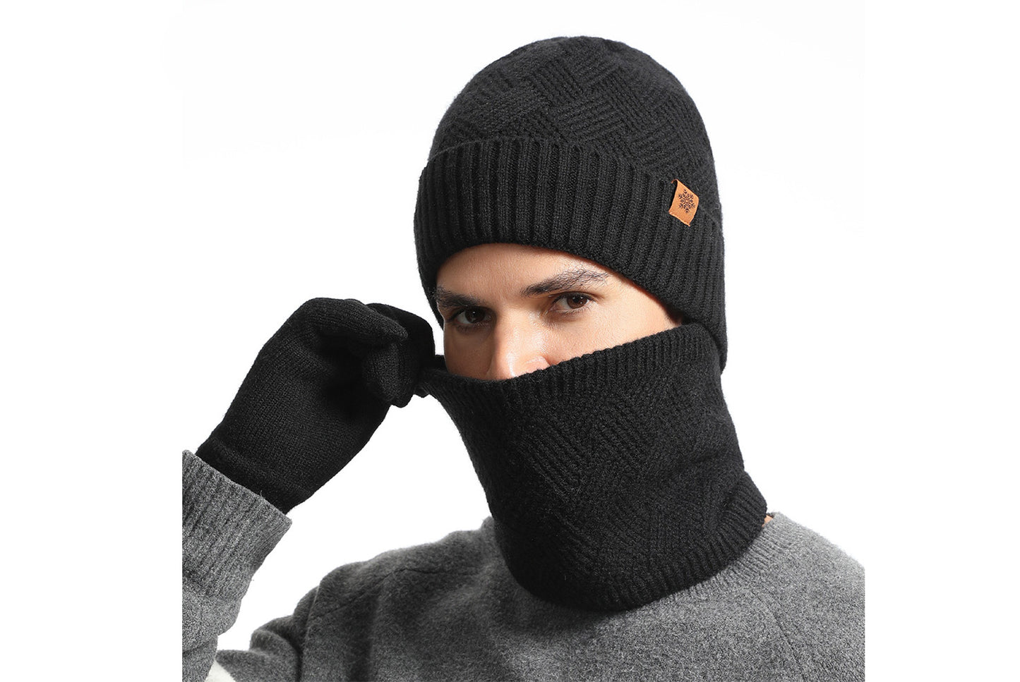 Men's Winter Three-Piece Warm Set
