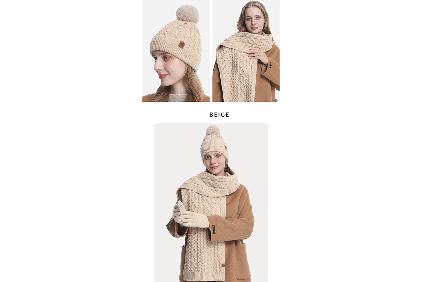 Women's Winter Warm Three-Piece Set