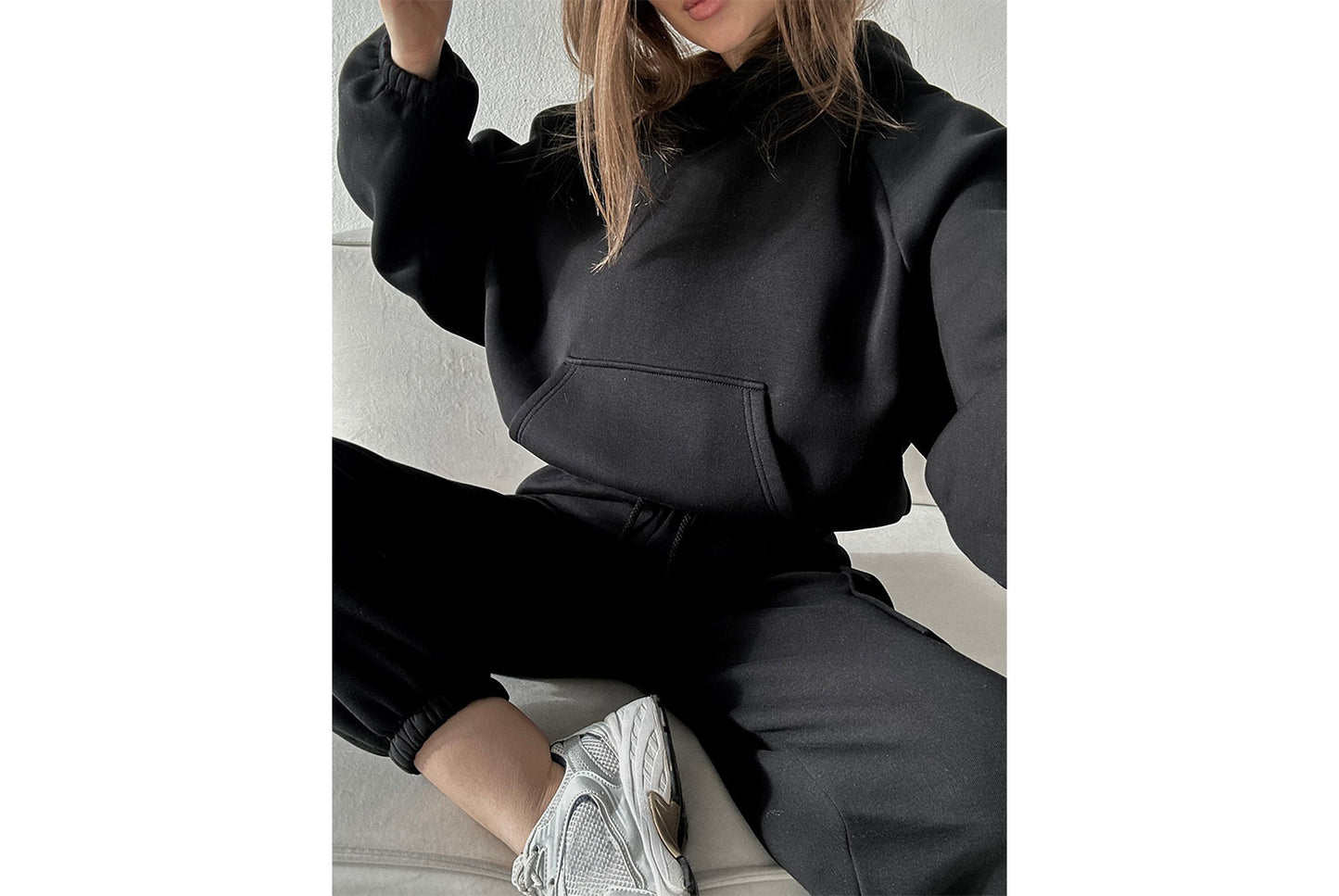 Women's New Fashionable Sporty Casual Hoodie Set