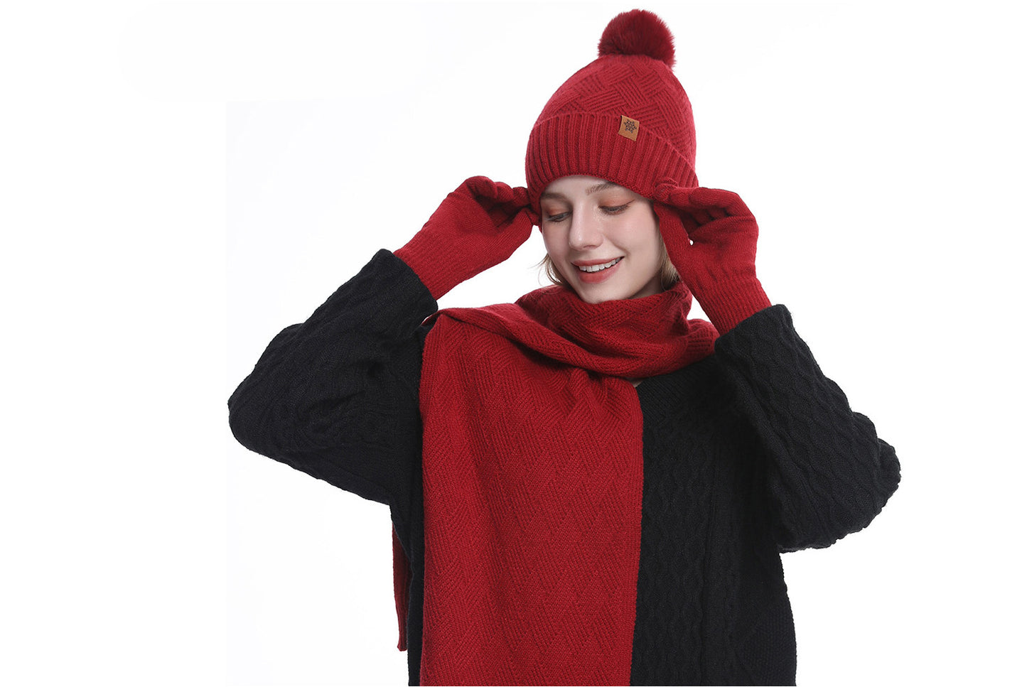 Autumn/Winter Warm Three-Piece Set | Women's