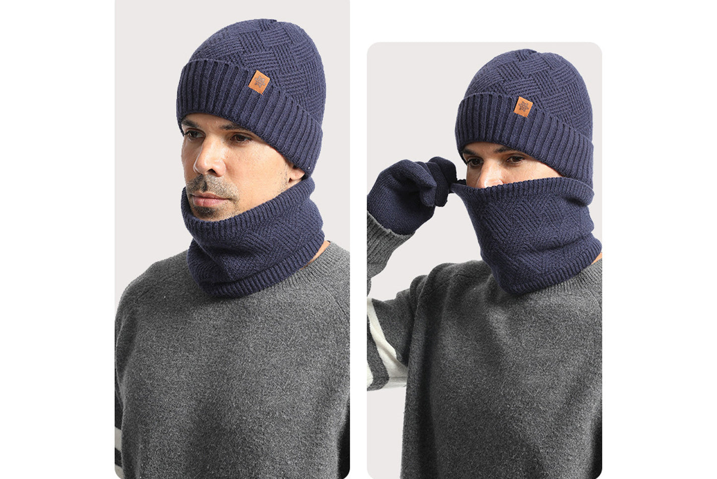 Men's Winter Three-Piece Warm Set