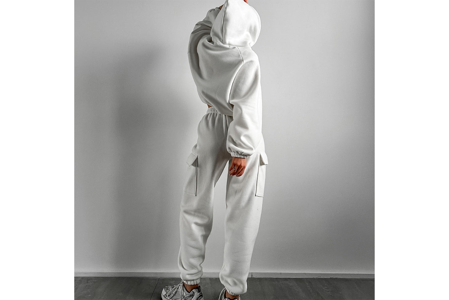 Women's New Fashionable Sporty Casual Hoodie Set