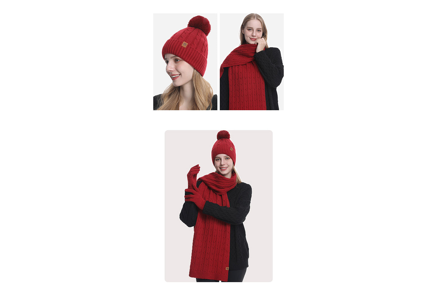Winter Warm Three-Piece Set