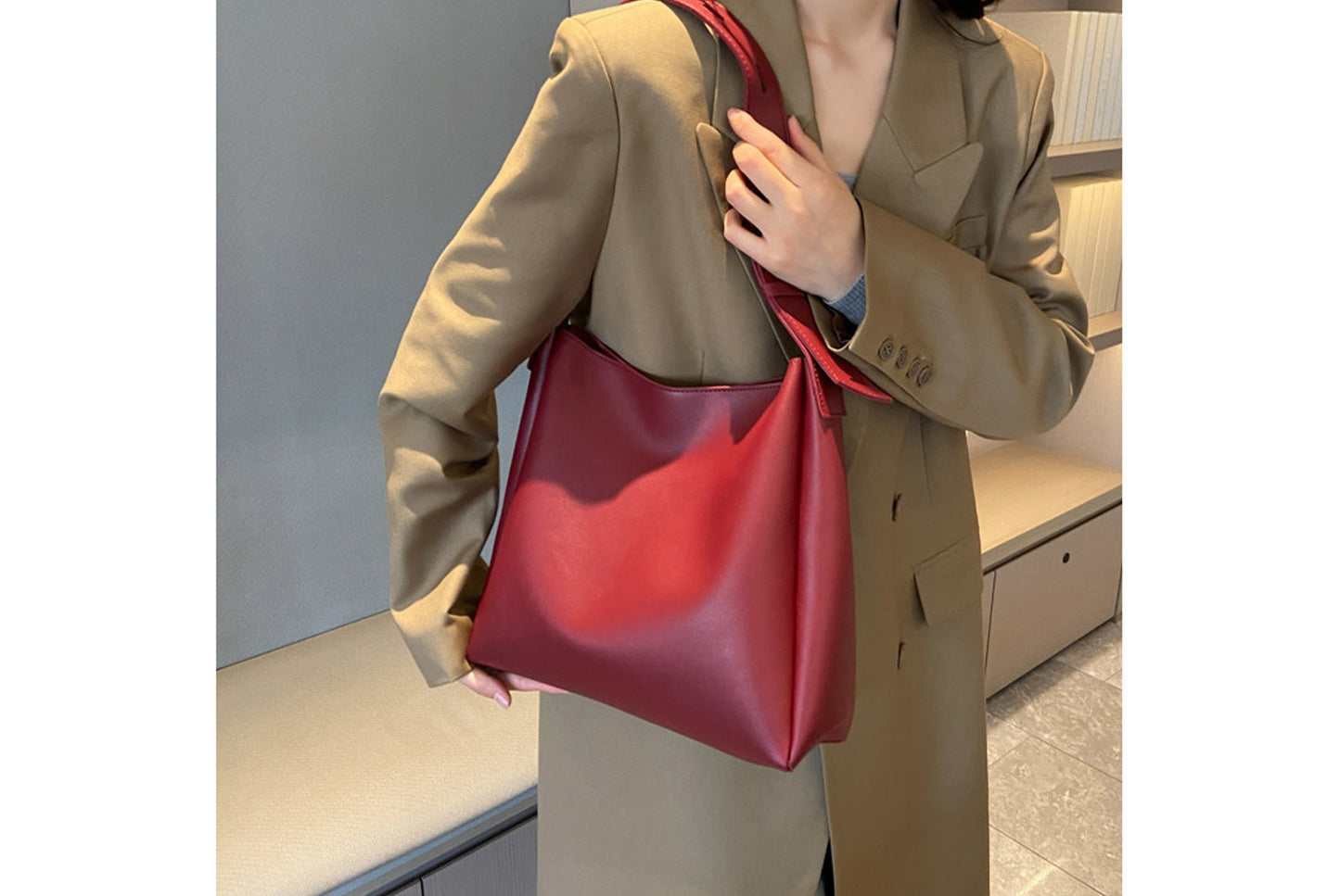 Retro Two-Piece Bucket Bag Set