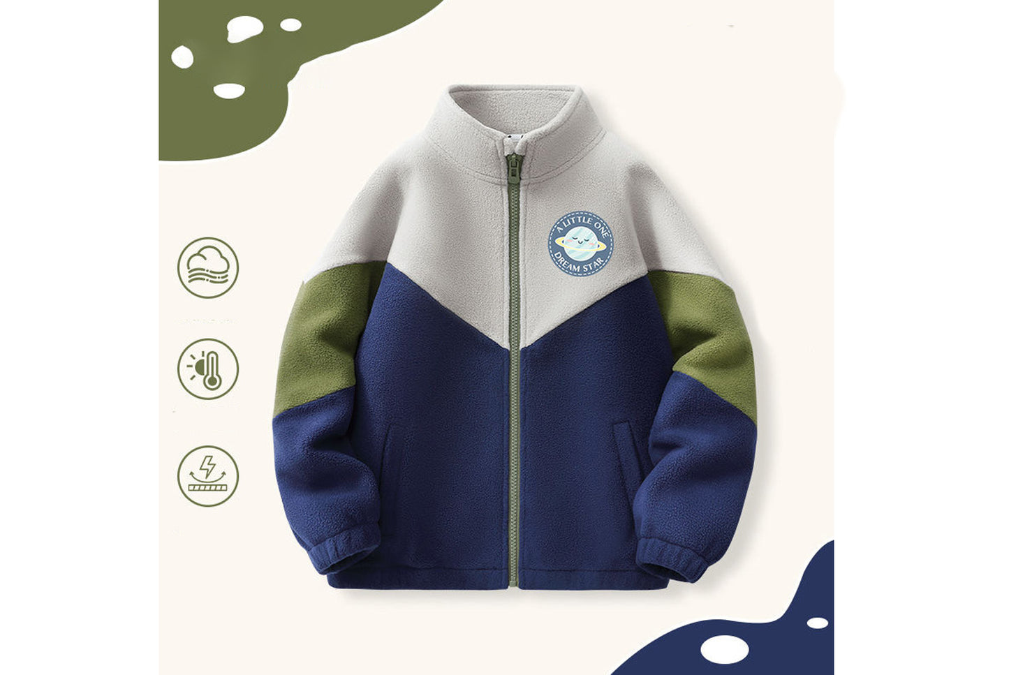 Children's Autumn/Winter Double-Sided Fleece Jacket