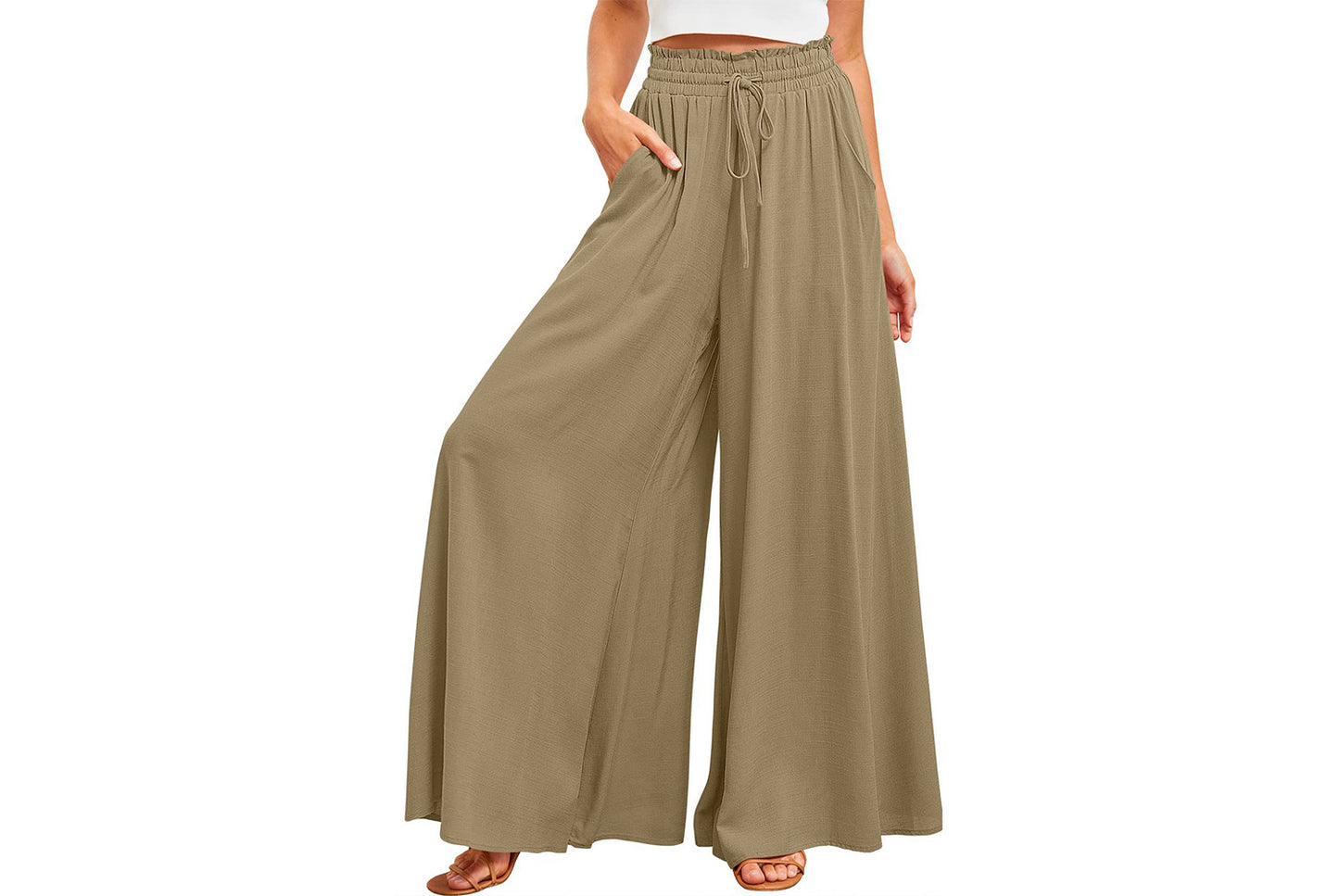 **Casual Wide-Leg Stylish Trousers**