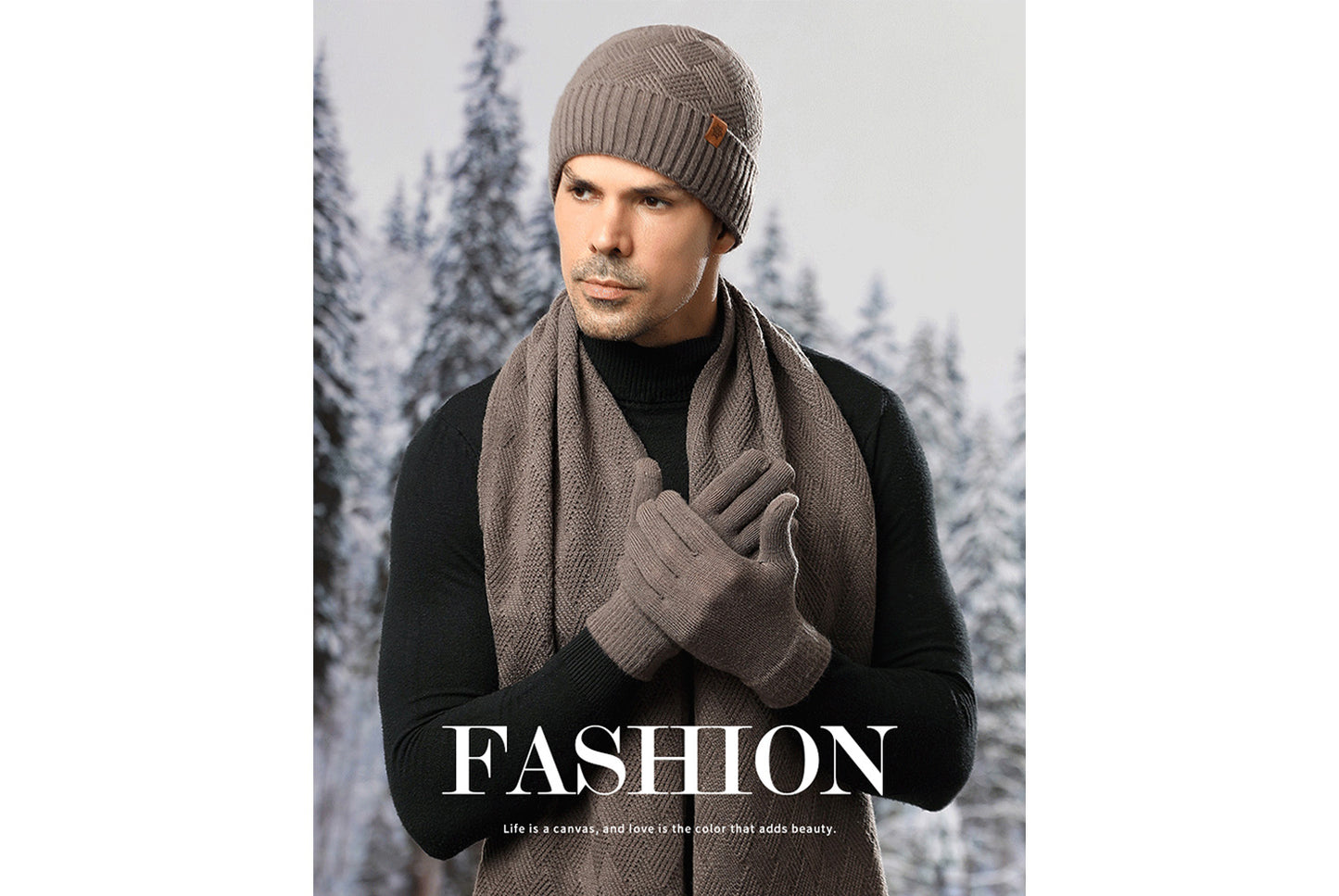 Men's Winter Warm Three-Piece Set