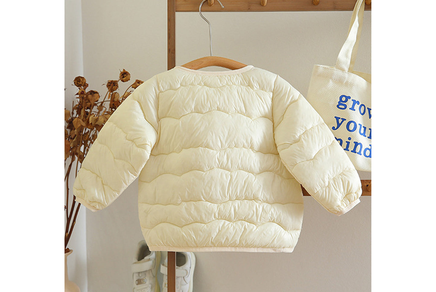 Lightweight Down-Filled Cotton Jacket for Boys and Girls