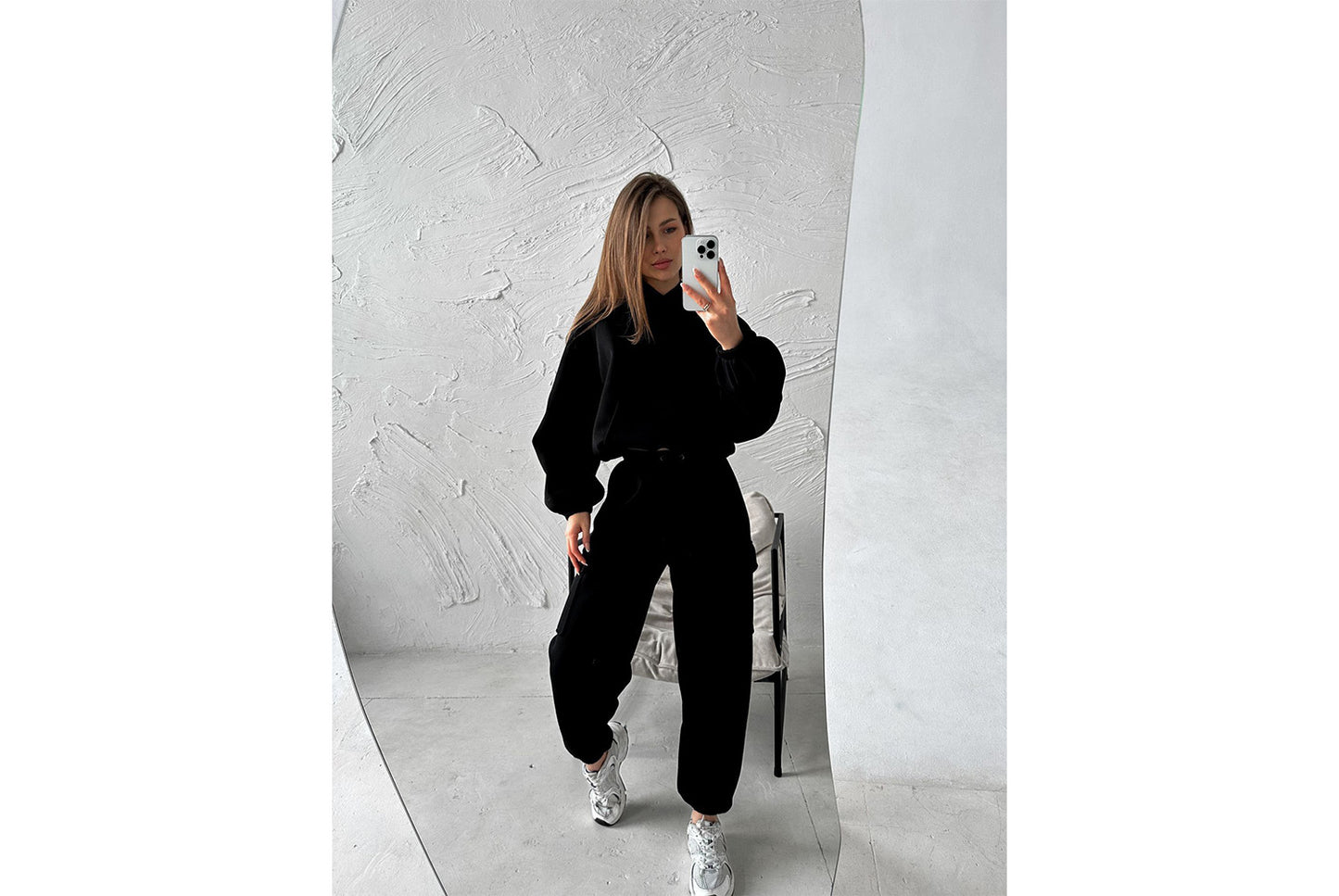 Women's New Fashionable Sporty Casual Hoodie Set