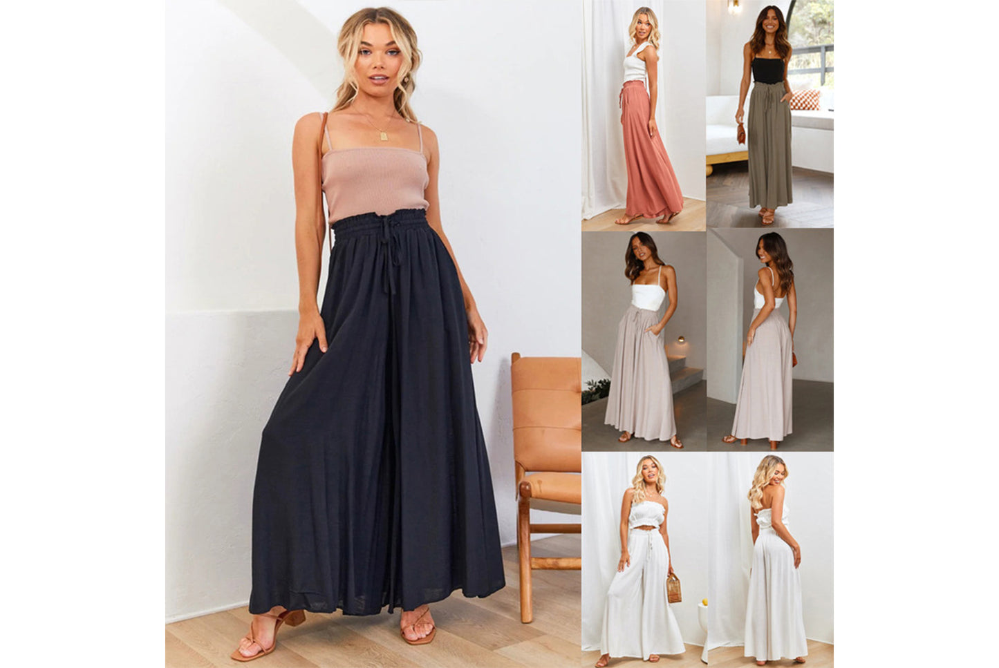 **Casual Wide-Leg Stylish Trousers**