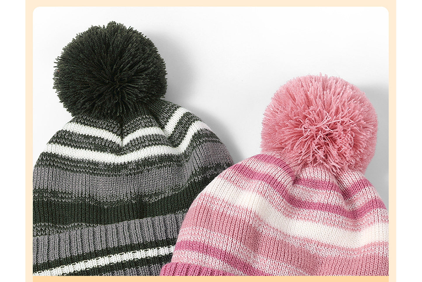 **Children's Warm Three-Piece Set: Fleece-Lined Knitted Hat, Scarf, and Gloves**