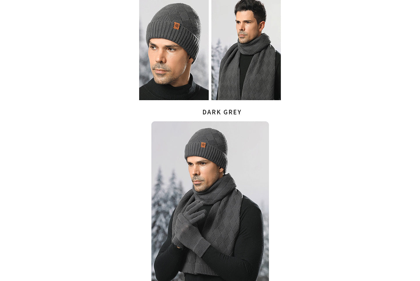 Men's Winter Warm Three-Piece Set