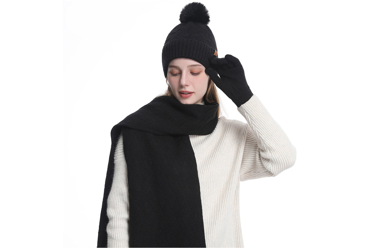 Autumn/Winter Warm Three-Piece Set | Women's