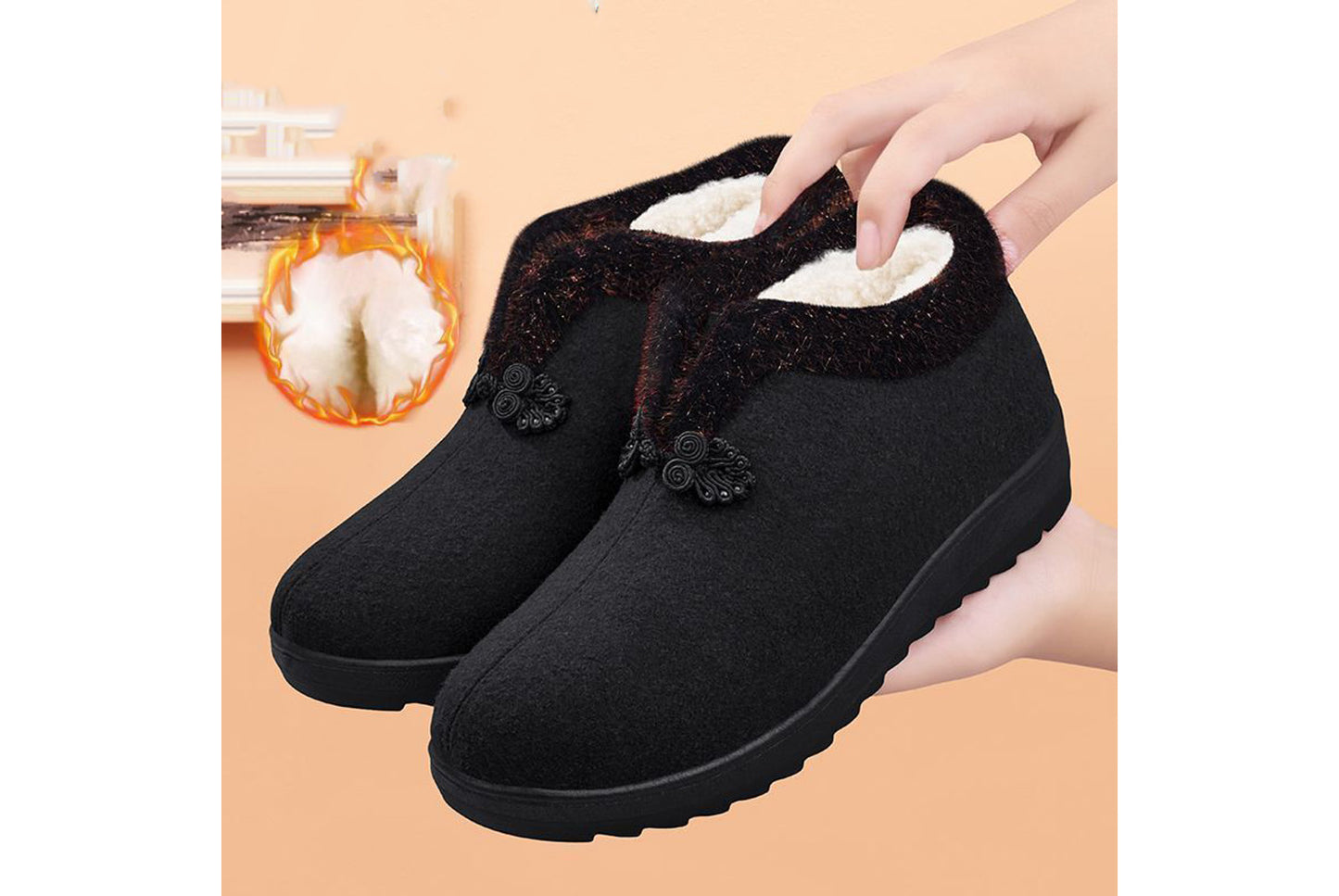 Anti-slip and Warm Genuine Wool Boots
