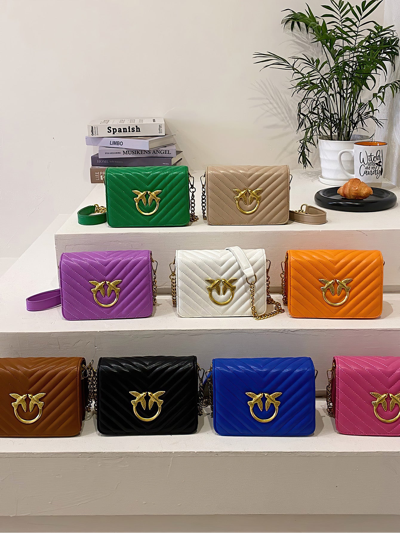 Nine-Color Flying Bird Embroidered Crossbody Bag - 9 Colours